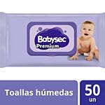 TOALLITAS HUMEDAS LIMPIEZA BEBÉ BABYSEC PREMIUM 10 PAQUETES DE 50 UNIDADES (500 UNIDADES TOTAL)