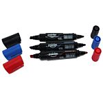 MARCADOR PERMANENTE PUNTA FINA POINTER DOBLE PUNTA 12 UNIDADES MACROZONA RM