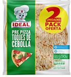 MASA PIZZA IDEAL PACK TOQUES DE CEBOLLA (2 UND) BOLSA 500 G UNIDAD